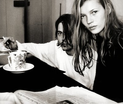 Johnny Depp Kate Moss Grunge Style'90s
