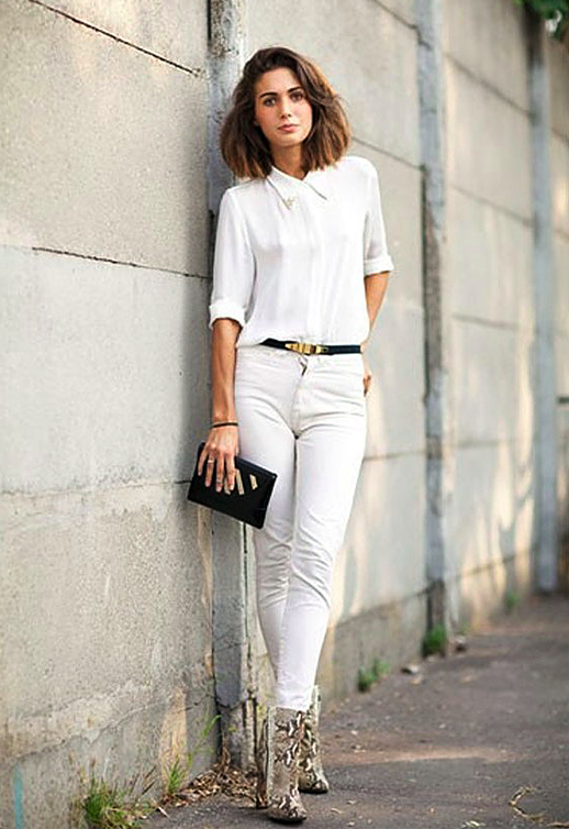 sokak-style-tüm beyaz gömlek