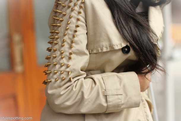 studded-sleeves-trench-coat