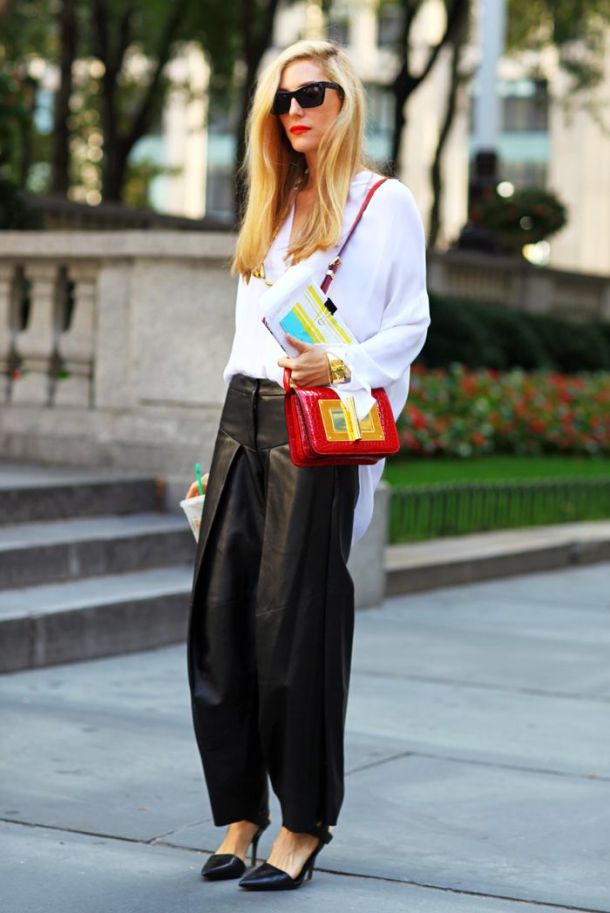 baggy-leather-pants-street-style